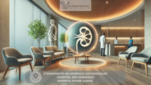 Clínica especializada em cólica renal com atendimento imediato para alívio da dor causada por pedras nos rins, ambiente acolhedor com área de espera confortável.