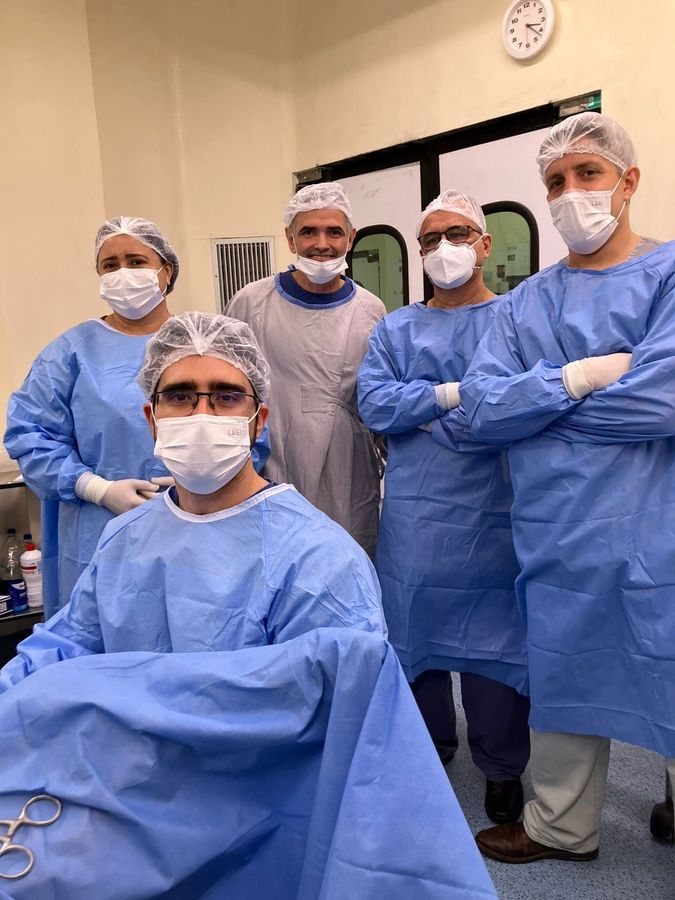 Equipe do Curso BipolEP em centro cirúrgico